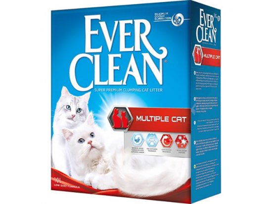 Фото - наполнители Ever Clean MULTIPLE CAT комкующийся наполнитель для кошачьего туалета