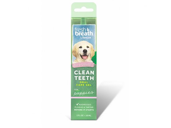 Фото - повсякденна косметика Tropiclean (Тропіклін) PUPPY CLEAN TEETH GEL (БОРОТЬБА З ПАРОДОНТОЗОМ ПАППІ) гель для зубів собак