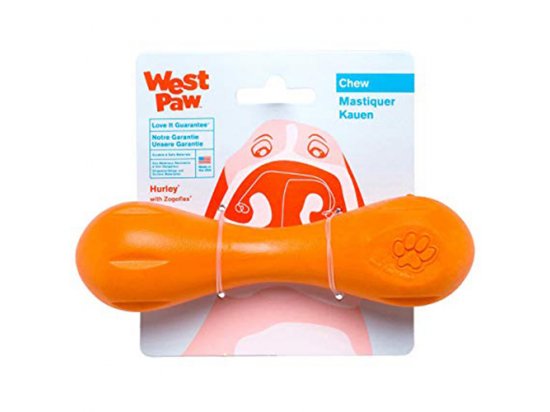 Фото - игрушки West Paw HURLEY DOG BONE игрушка-косточка для собак СРЕДНЯЯ