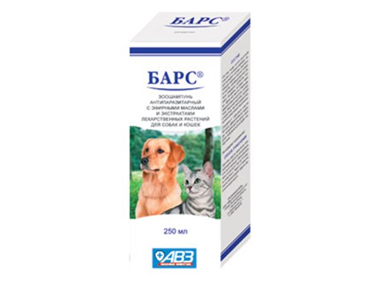 Фото - от блох и клещей АВЗ Барс Шампунь противопаразитарный для собак и кошек