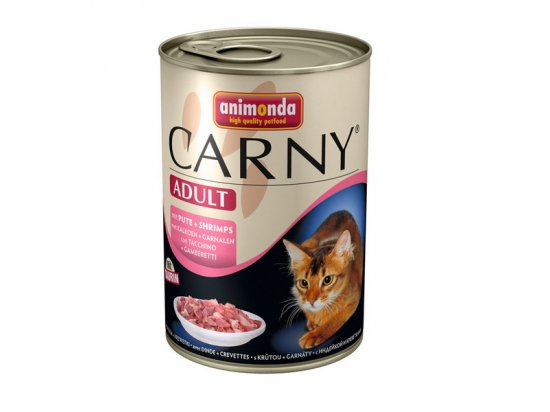 Animonda (Анимонда) Carny Adult mit Pute+Shrimps - консервы для кошек с ИНДЕЙКОЙ и КРЕВЕТКАМИ, кусочки в соусе