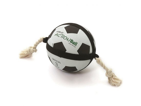 Фото - іграшки Flamingo ACTIONBALL іграшка для собак, футбольний м'яч на мотузці