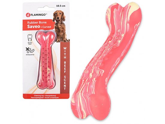 Фото - іграшки Flamingo CURVED BONE BEEF іграшка для собак, смак яловичини
