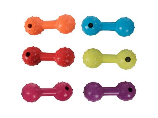 Фото - игрушки Flamingo DUMBBELL WITH BELL игрушка для собак гантель с колокольчиком