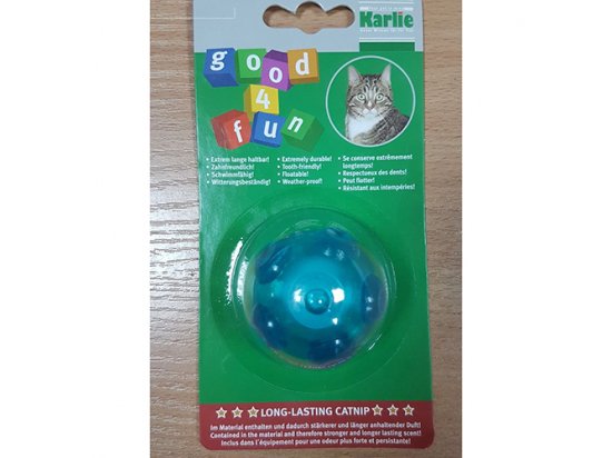 Фото - іграшки Flamingo GOOD4FUN HEDGEHOG BALL латексний м'яч-їжачок для котів з котячою м'ятою