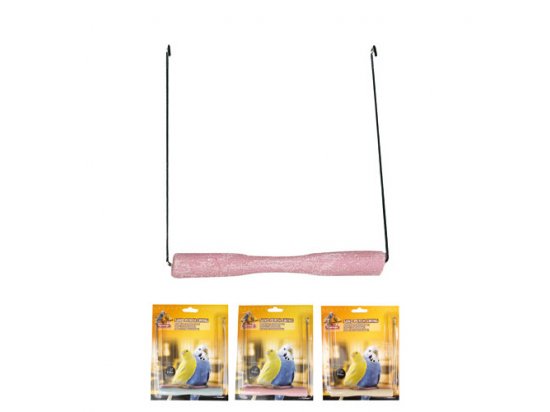 Фото - игрушки Flamingo SWING SAND PERCH игрушка для птиц, качели с песчаной жердочкой