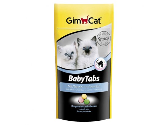 Фото - витамины и минералы Gimcat BABY TABS (БЕБИ ТАБС) витамины для котят с кальцием и таурином