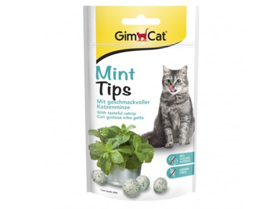 Фото - лакомства Gimcat СAT MINTIPS (КЕТ МИНТИПС) лакомство для кошек с кошачьей мятой