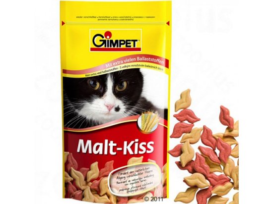 Фото - ласощі Gimcat MALT-KISS (МАЛТ КІС ВИВЕДЕННЯ ШЕРСТІ) ласощі для котів