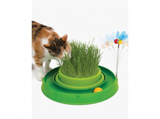 Фото - игрушки Hagen CATIT GRASS PLANTER 3in1 Игрушка для кошек, игровой круг с мини-садом (43002)