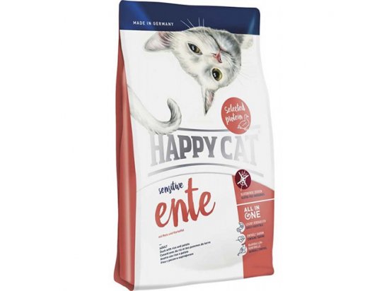 Фото - сухой корм Happy Cat (Хэппи Кет) SENSITIVE ENTE (СЕНСИТИВ УТКА) корм для кошек с чувствительным пищеварением
