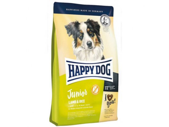 Фото - сухий корм Happy Dog JUNIOR LAMB & RICE корм для цуценят з чутливим травленням від 7-ми місяців, ЯГНЯ та РИС