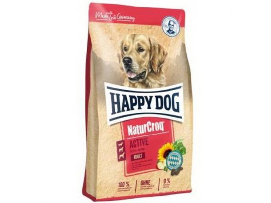 Фото - сухий корм Happy Dog (Хепі Дог) NATUR CROQ ACTIVE (НАТУР КРОК АКТИВ) корм для активних собак, 15 кг