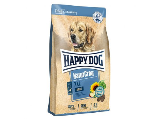 Фото - сухий корм Happy Dog (Хепі Дог) NATUR CROQ ADULT XXL (НАТУР КРОК ЕДАЛТ XXL) корм для собак великих та гігантських порід, 15 кг