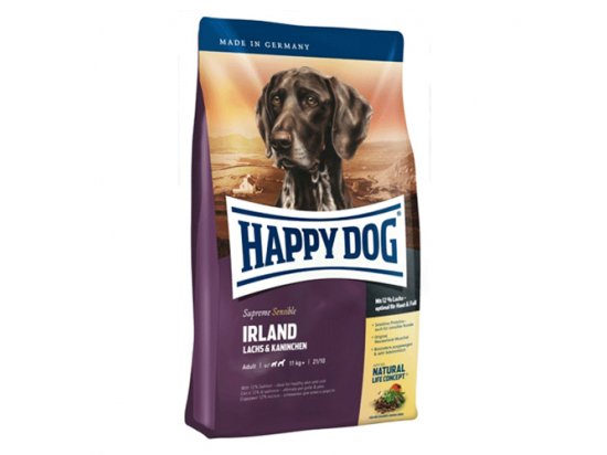 Фото - сухий корм Happy Dog (Хепі дог) SUPREME SENSIBLE IRLAND (СУПРИМ ІРЛАНДІЯ) корм для середніх та великих порід собак з чутливим травленням та проблемами шкіри