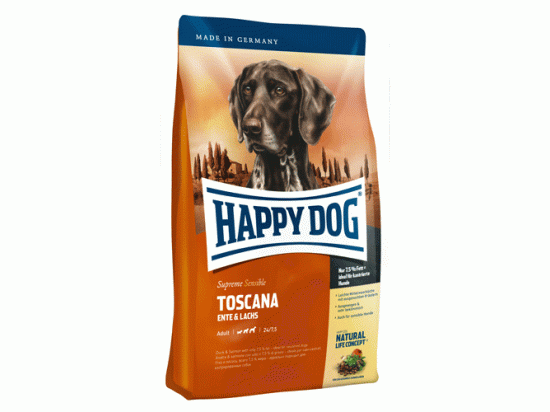Фото - сухий корм Happy Dog (Хепі Дог) SUPREME SENSIBLE TOSCANA (СУПРИМ ТОСКАНА) корм для середніх та великих порід собак з низькими потребами в енергії