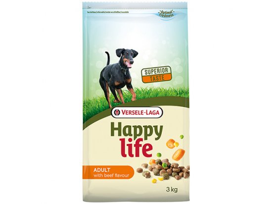 Фото - сухой корм Happy Life ADULT BEEF корм для собак всех пород ГОВЯДИНА
