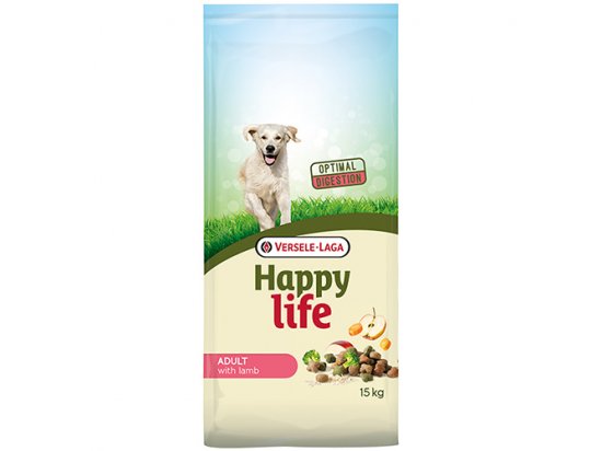 Фото - сухой корм Happy Life ADULT LAMB корм для собак средних и крупных пород ЯГНЕНОК