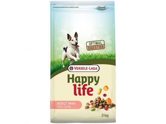 Фото - сухой корм Happy Life ADULT MINI LAMB корм для собак мини и малых пород ЯГНЕНОК, 3 кг