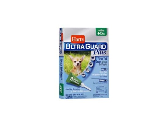 Фото - від бліх та кліщів Hartz Ultra Guard PLUS (4 в 1) капли от блох, яиц блох, клещей и комаров для собак