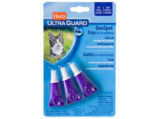 Hartz Ultra Guard OneSpot Cats & Kittens Краплі на холку для котів та кошенят від яєць бліх та їх личинок