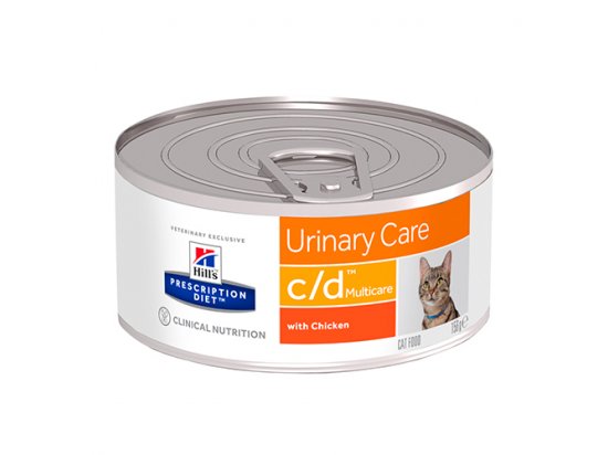 Фото - ветеринарные корма Hill's Prescription Diet c/d Urinary Care лечебные консервы для кошек КУРИЦА