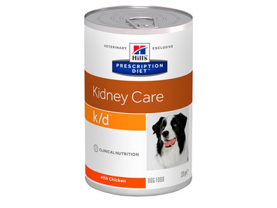 Фото - ветеринарні корми Хіл's Prescription Diet k/d Kidney Care лікувальні консерви для собак КУРКА, 370 г