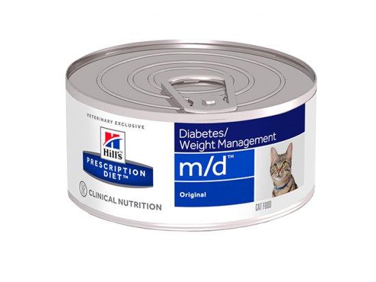 Фото - ветеринарные корма Hill's Prescription Diet m/d Diabetes Care лечебные консервы для кошек