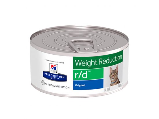 Фото - ветеринарні корми Hill's Prescription Diet r/d Weight Reduction лікувальні консерви для котів