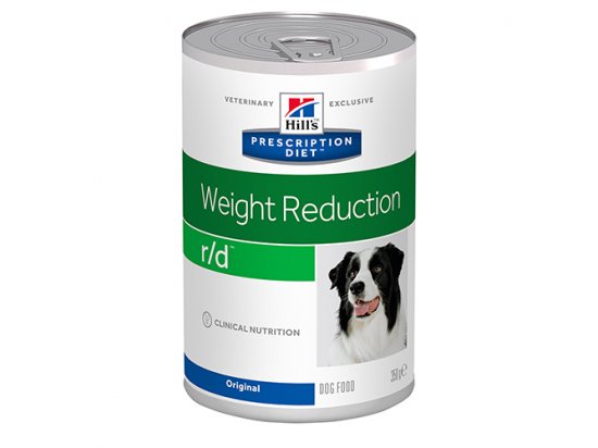 Фото - ветеринарні корми Hill's Prescription Diet r/d Weight Reduction лікувальні консерви для собак, 350 г