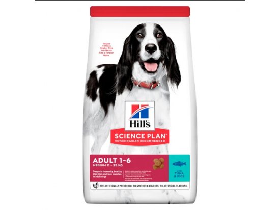 Hill's Science Plan Adult Advanced Fitness корм для собак средних пород с тунцом