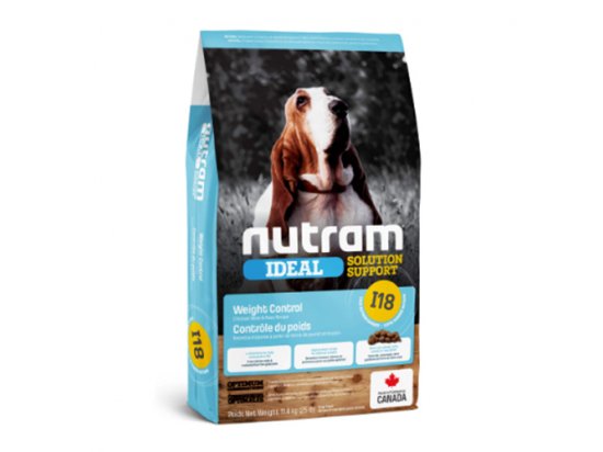 Фото - сухой корм Nutram I18 Ideal Solution Support WEIGHT CONTROL (ВЕЙТ КОНТРОЛ) корм для собак контроль веса
