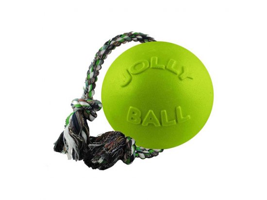 Фото - игрушки Jolly Pets ROMP-N-ROLL игрушка для собак, мяч с канатом СРЕДНИЙ