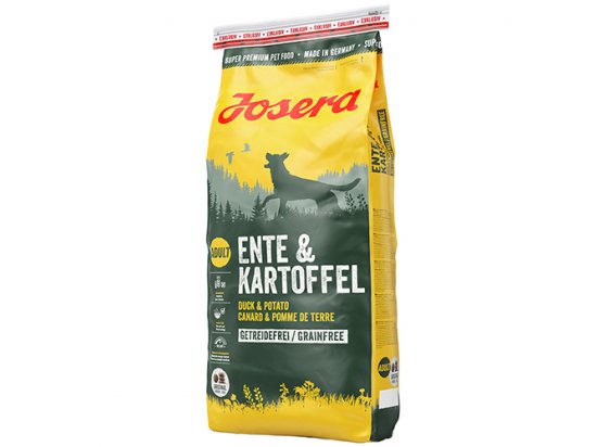Фото - сухой корм Josera ENTE & KARTOFFEL (УТКА И КАРТОФЕЛЬ) беззерновой корм для собак c чувствительным пищеварением