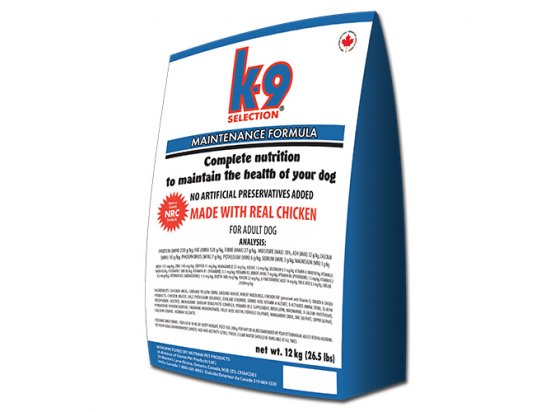 Фото - сухой корм K9 Selection MAINTENANCE FORMULA сухой корм для собак средних пород