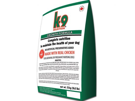 Фото - сухой корм K9 Selection GROWTH FORMULA сухой корм для щенков, беременных и кормящих сук