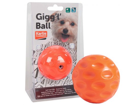 Фото - іграшки Flamingo (Фламінго) GIGG`L`BALL - Гумовий м'яч для собак зі звуком