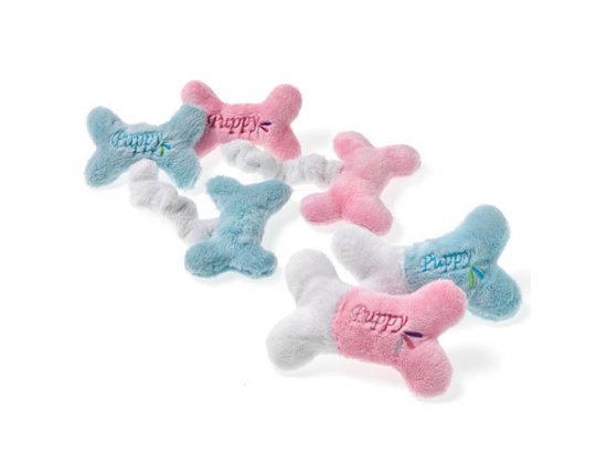 Фото - іграшки Flamingo (Фламинго) PUPPY MINI BONES (КОСТОЧКА С ПИЩАЛКОЙ) игрушка для собак и щенков, плюш