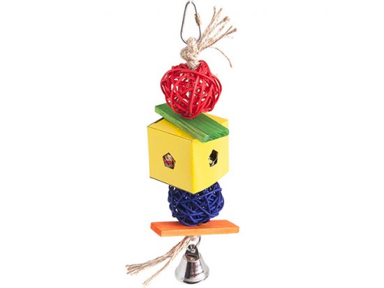 Flamingo Papyr Parakeet Toy Cube Small подвесная игрушка для средних и крупных попугаев
