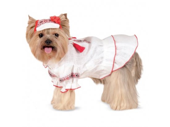 Pet Fashion Рубашка-вышиванка для собак женская МАРИЙКА