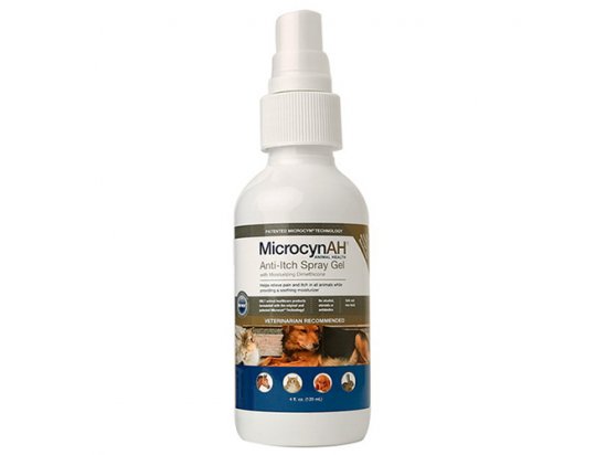 Фото - для шкіри та шерсті Microcyn (Мікроцин) Anti-Itch Spray Gel спрей-гель з диметиконом проти сверблячки шкіри