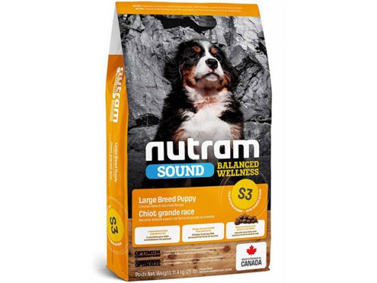 Фото - сухой корм Nutram S3 Sound Balanced Wellness LARGE BREED PUPPY (ЛАРДЖ БРИД ПАППИ) холистик корм для щенков крупных пород
