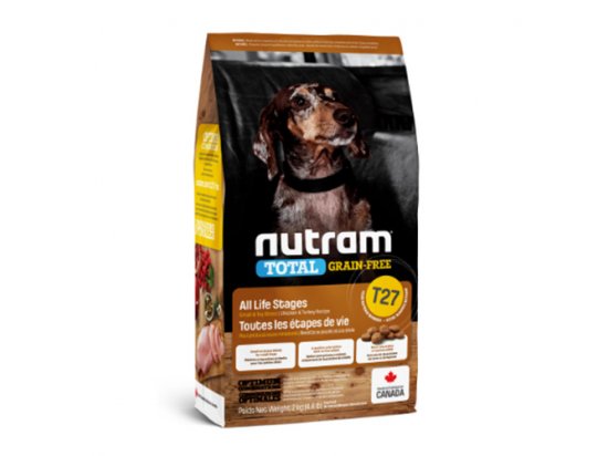 Фото - сухий корм Nutram T27 Total Grain-Free TURKEY, CHICKEN & DUCK SMALL BREED беззерновий корм для собак малих порід
