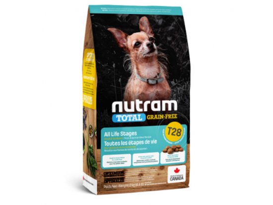 Фото - сухий корм Nutram T28 Total Grain-Free SALMON & TROUT SMALL BREED (ЛОСОСЬ І ФОРЕЛЬ) беззерновий корм для собак малих порід