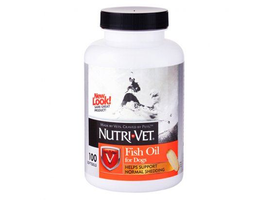 Фото - витамины и минералы Nutri-Vet (Нутри Вет) Fish Oil -  РЫБИЙ ЖИР добавка для шерсти собак