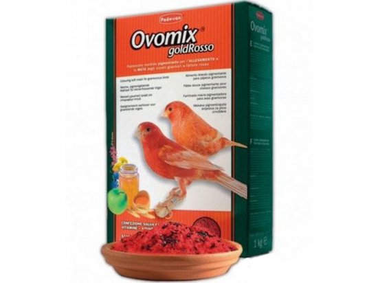 Фото - корм для птахів Padovan (Падован) Ovomix Gold Rosso додатковий корм для зерноїдних птахів