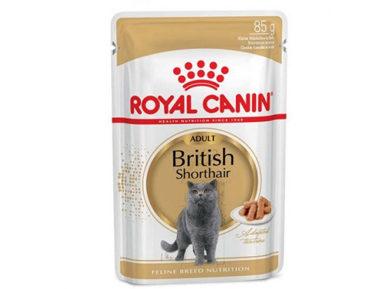 Фото - вологий корм (консерви) Royal Canin BRITISH SHORTHAIR ADULT вологий корм для котів породи британська короткошерста