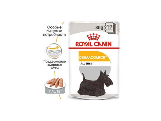 Фото - вологий корм (консерви) Royal Canin DERMACOMFORT вологий корм для собак із чутливою шкірою