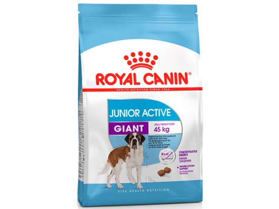 Фото - сухий корм Royal Canin GIANT JUNIOR ACTIVE (ЮНІОРИ ГІГАНТСЬКИХ ПОРІД АКТИВ) корм для цуценят від 8-24 місяців