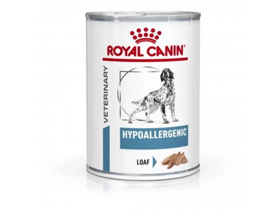 Фото - ветеринарні корми Royal Canin HYPOALLERGENIC лікувальний вологий корм для собак при харчовій алергії